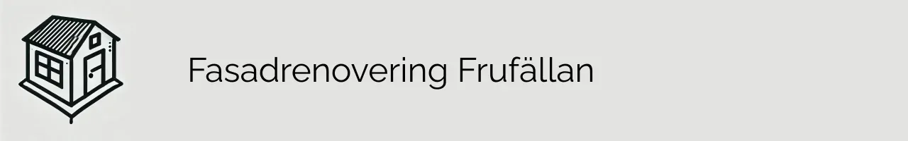 Fasadrenovering Frufällan