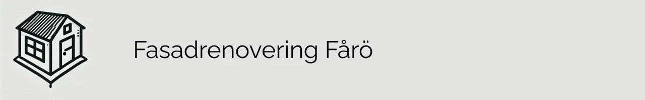 Fasadrenovering Fårö