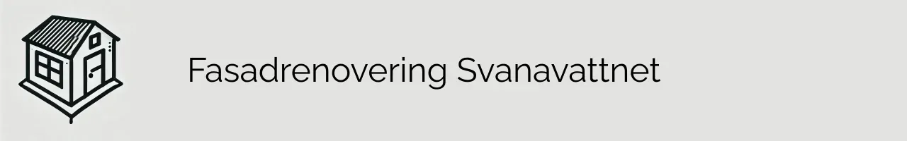 Fasadrenovering Svanavattnet